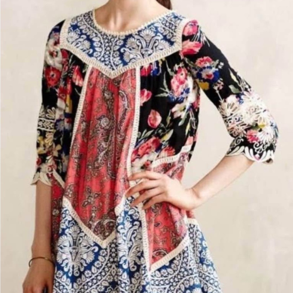 Anthropologie Vanessa Virginia Inez swing dress